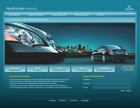 Acura Website